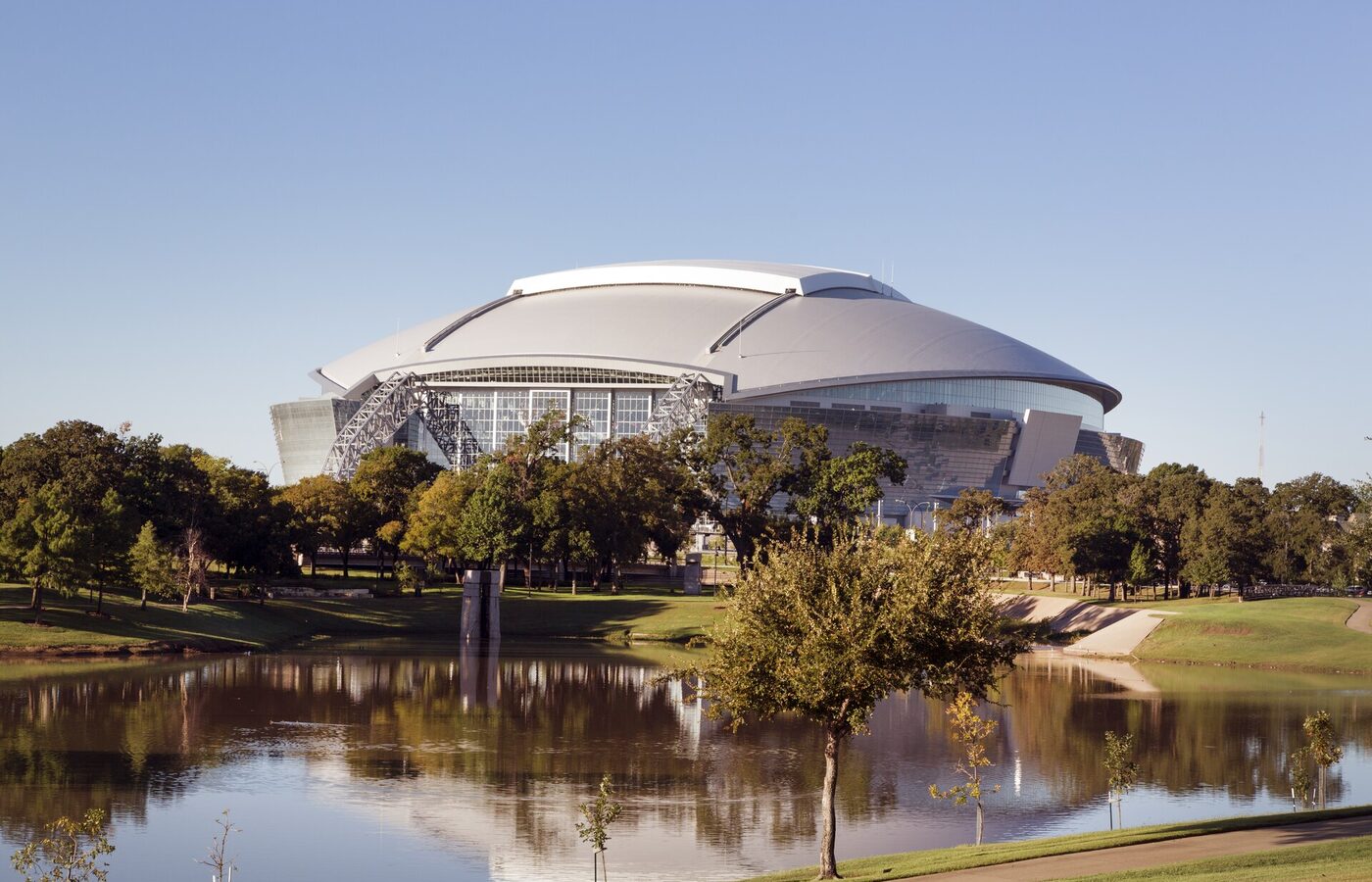 AT&T Stadium in Arlington, Texas, where Flow Productions set the indoor boxing attendance record